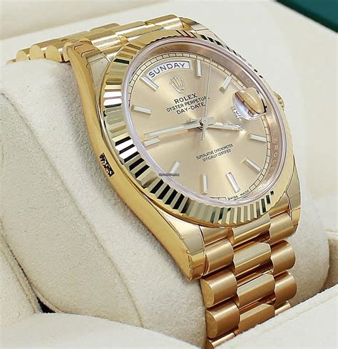 gold rolex presidential|rolex day date 228238.